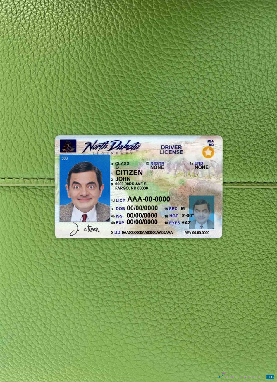 Download USA North Dakota DL 2020   present photolook FRONT Photoshop template